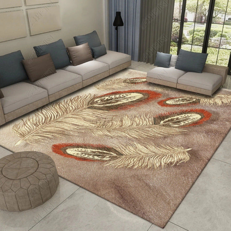 Multi Color Asia Indoor Rug Synthetics 3D Patterned Carpet Washable Stain Resistant Anti-Slip Backing Rug for Great Room Clearhalo 'Area Rug' 'Rug' 2170388