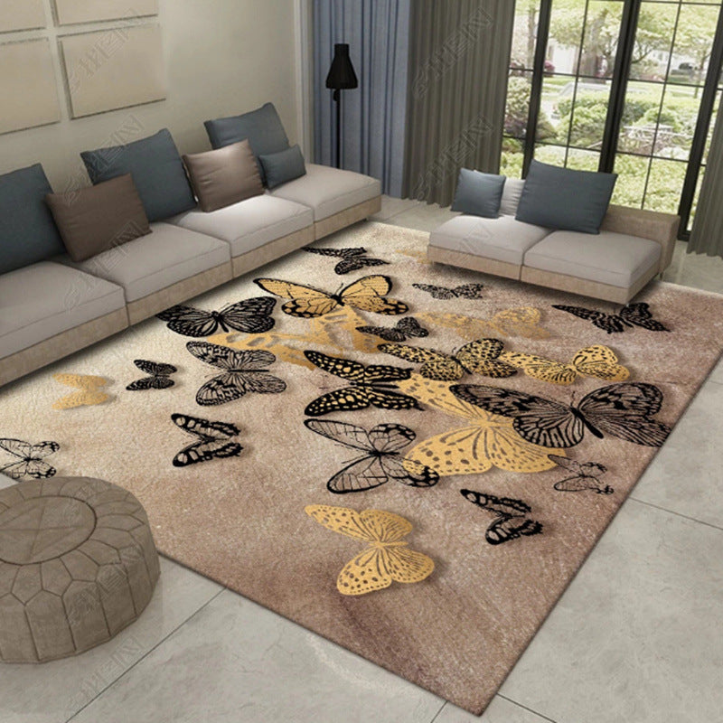 Multi Color Asia Indoor Rug Synthetics 3D Patterned Carpet Washable Stain Resistant Anti-Slip Backing Rug for Great Room Clearhalo 'Area Rug' 'Rug' 2170390