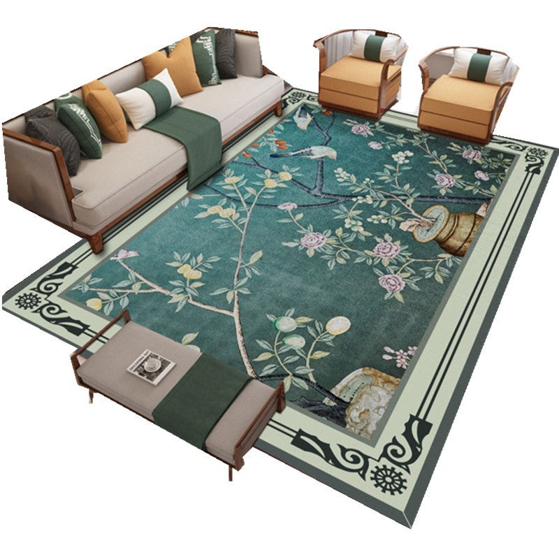 Traditional Chinoiserie Rug Multicolor Landscape Print Rug Pet Friendly Washable Non-Slip Carpet for Home Clearhalo 'Area Rug' 'Rug' 2170438