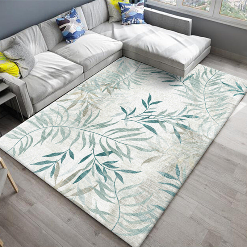 Chic Oriental Rug Polyester Flower Botanical Rug Non-Slip Machine Washable Pet Friendly Carpet for Family Room Clearhalo 'Area Rug' 'Rug' 2170467