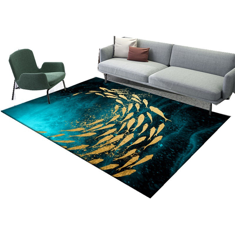 Enchanting 3D Natural Scene Rug Multicolor Asian Rug Synthetics Pet Friendly Stain Resistant Non-Slip Backing Rug for Living Room Clearhalo 'Area Rug' 'Rug' 2170491