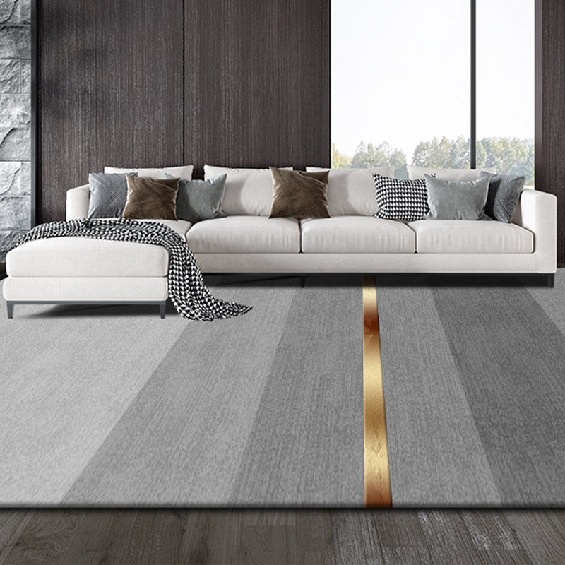 Postmodernism Abstract Area Rug Multi-Color Synthetics Rug Anti-Slip Washable Stain Resistant Rug for Great Room Silver Gray Clearhalo 'Area Rug' 'Rug' 2170650
