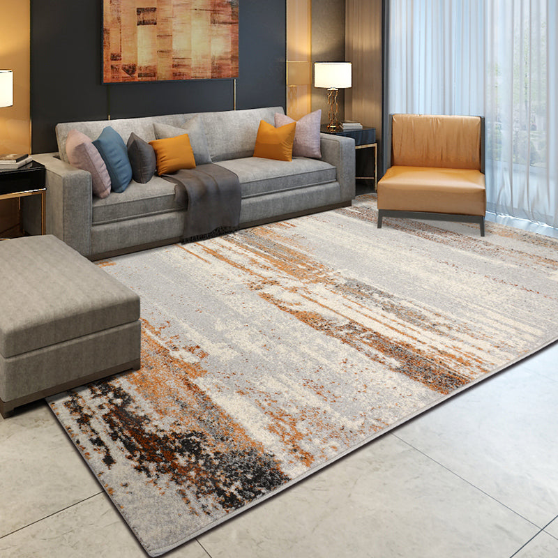 Repurposed Grey Rust Pattern Rug Synthetics Cyberpunk Rug Pet Friendly Non-Slip Machine Washable Carpet for Hotel Grey Clearhalo 'Area Rug' 'Rug' 2170670