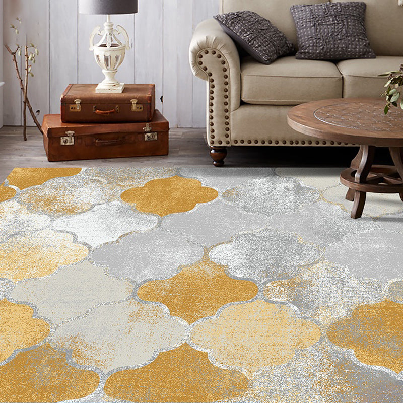 Distressed Abstract Area Rug Multi Colored Steampunk Rug Synthetics Stain Resistant Machine Washable Non-Slip Rug for Room Clearhalo 'Area Rug' 'Rug' 2170768