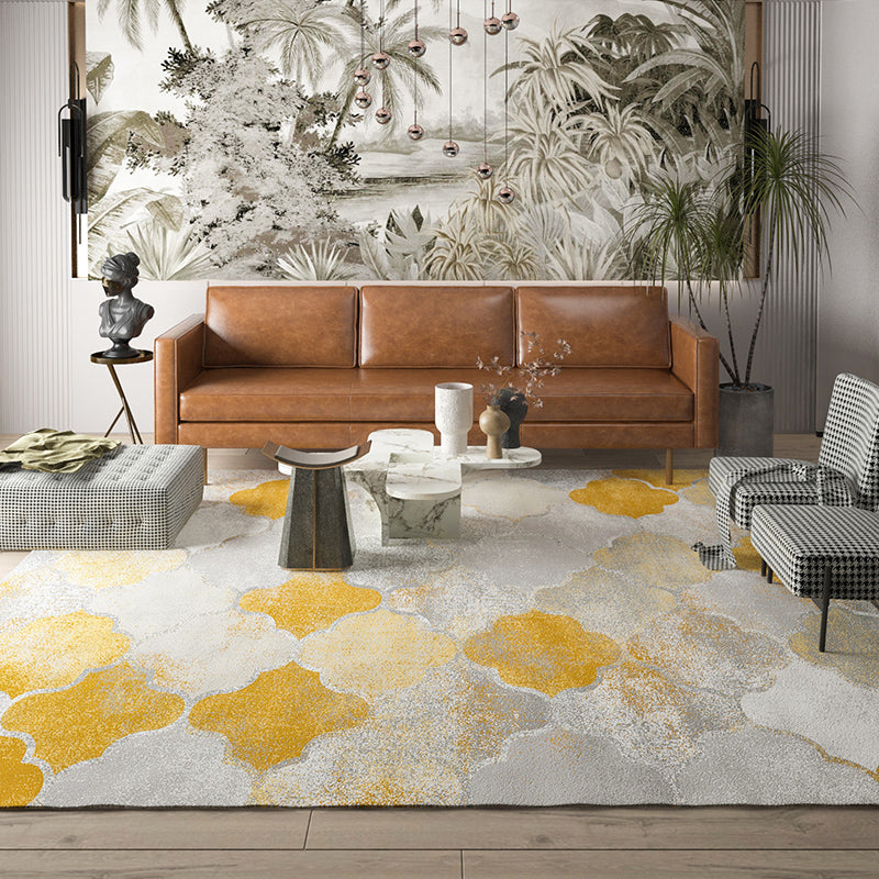 Distressed Abstract Area Rug Multi Colored Steampunk Rug Synthetics Stain Resistant Machine Washable Non-Slip Rug for Room Clearhalo 'Area Rug' 'Rug' 2170771