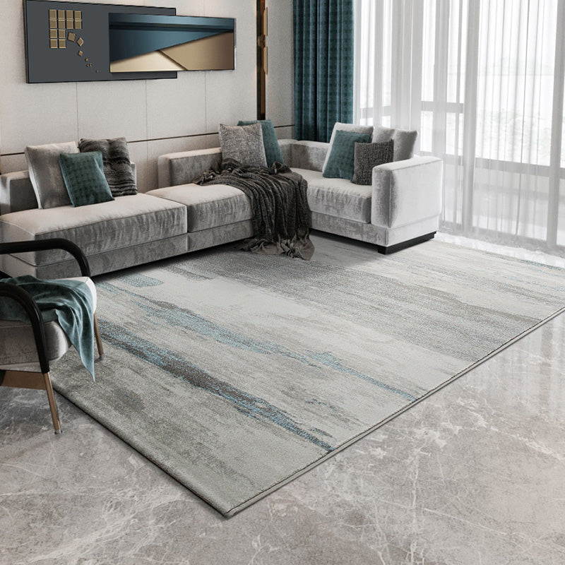 Industrial Expressionism Rug Multi Colored Synthetics Rug Non-Slip Backing Stain Resistant Machine Washable Area Carpet for Room Grey Clearhalo 'Area Rug' 'Rug' 2170810