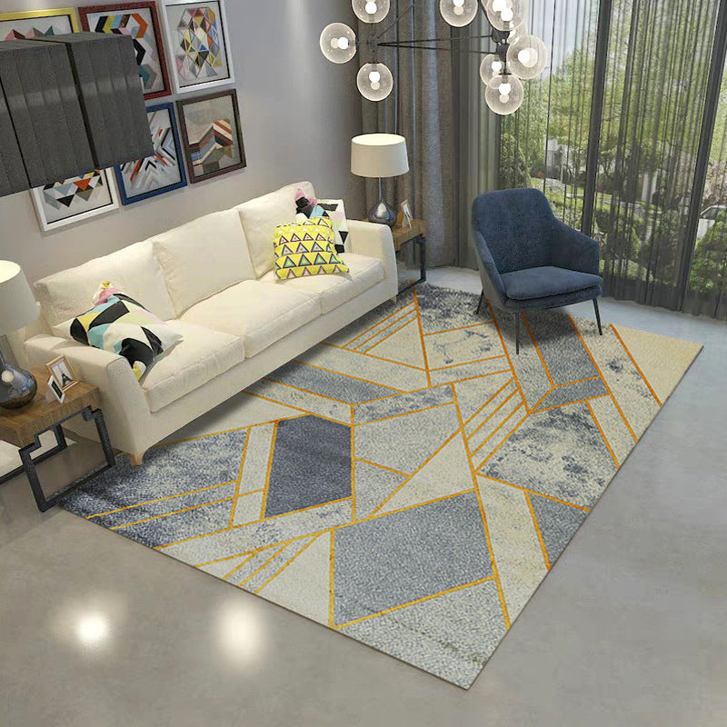 Aesthetics Abstract Area Rug Multi Colored Industrial Rug Synthetics Anti-Slip Stain Resistant Machine Washable Rug for Living Room Clearhalo 'Area Rug' 'Rug' 2170849