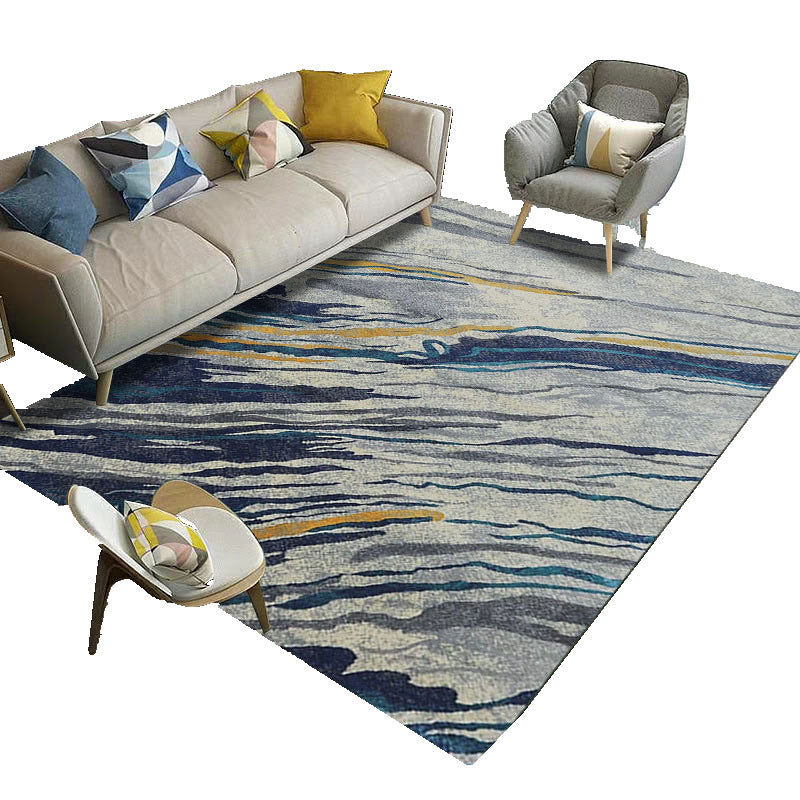 Aesthetics Abstract Area Rug Multi Colored Industrial Rug Synthetics Anti-Slip Stain Resistant Machine Washable Rug for Living Room Clearhalo 'Area Rug' 'Rug' 2170850
