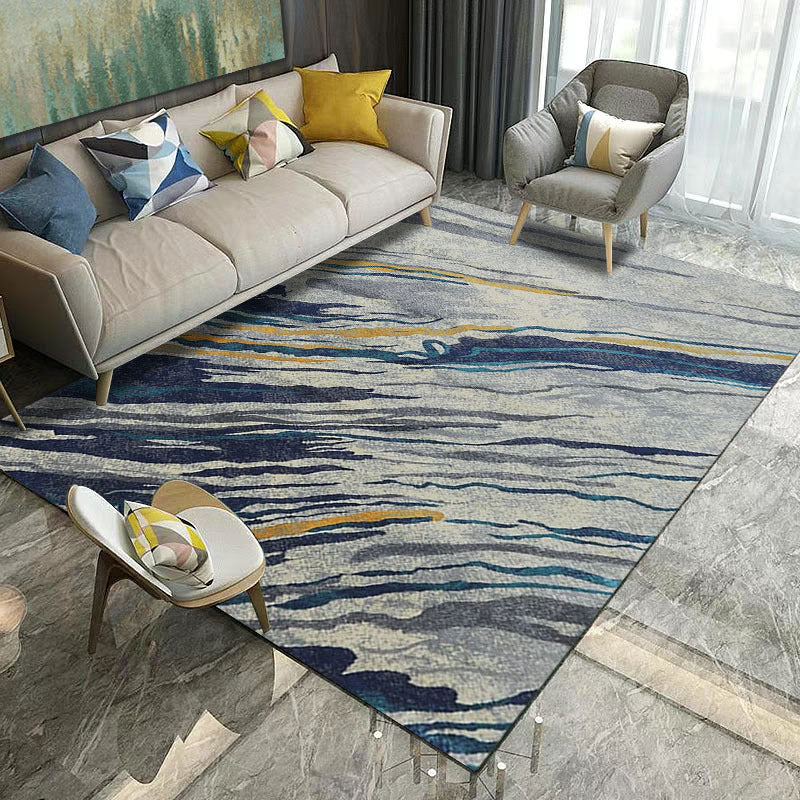 Aesthetics Abstract Area Rug Multi Colored Industrial Rug Synthetics Anti-Slip Stain Resistant Machine Washable Rug for Living Room Clearhalo 'Area Rug' 'Rug' 2170863