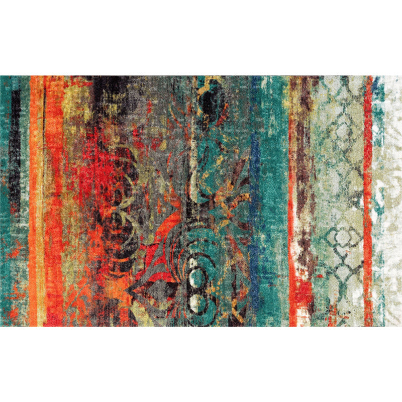 Classical Multicolor Industrial Rug Polyester Abstract Painting Carpet Anti-Slip Backing Machine Washable Stain Resistant Rug for Lounge Clearhalo 'Area Rug' 'Rug' 2170909