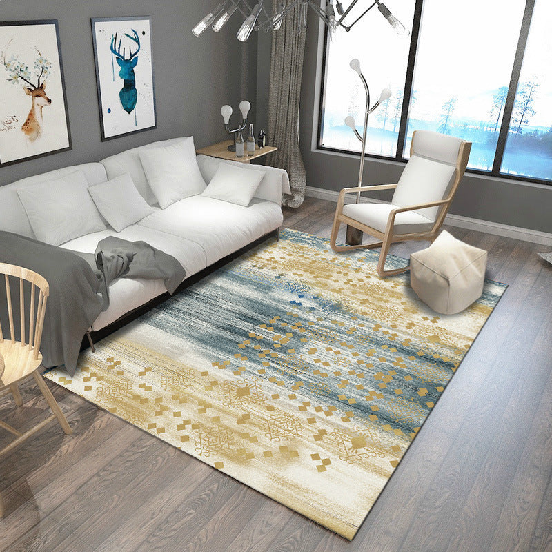 Steampunk Post-Expressionism Rug Multicolor Polypropylene Rug Non-Slip Stain Resistant Pet Friendly Area Carpet for Home Clearhalo 'Area Rug' 'Rug' 2170980