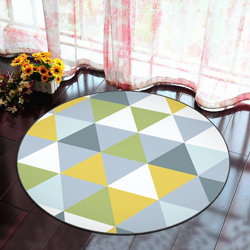 Novelty Geometry Animal Patterned Rug Multi-Colored Synthetics Rug Machine Washable Non-Slip Backing Stain Resistant Carpet for Room Clearhalo 'Area Rug' 'Rug' 2171351
