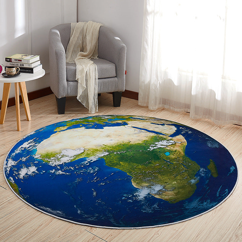 Creative Boys Bedroom Rug Multi Color Visual Deception Carpet Polypropylene Anti-Slip Pet Friendly Washable Rug Clearhalo 'Area Rug' 'Rug' 2171403