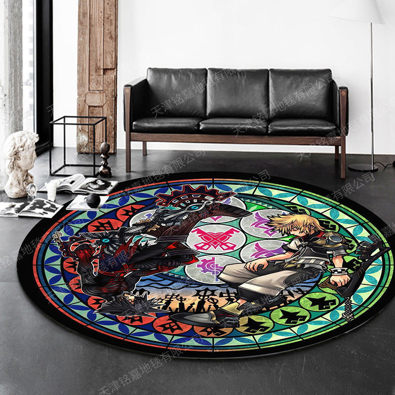 Modern 3D Anime Patterned Rug Multi Colored Polypropylene Rug Non-Slip Backing Machine Washable Pet Friendly Carpet for Kids Room Clearhalo 'Area Rug' 'Rug' 2171482