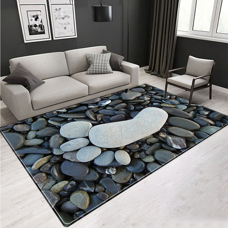 Nordic Cobblestone Print Rug Multi Colored Polyester Carpet Washable Stain Resistant Non-Slip Rug for Living Room Clearhalo 'Area Rug' 'Rug' 2171654
