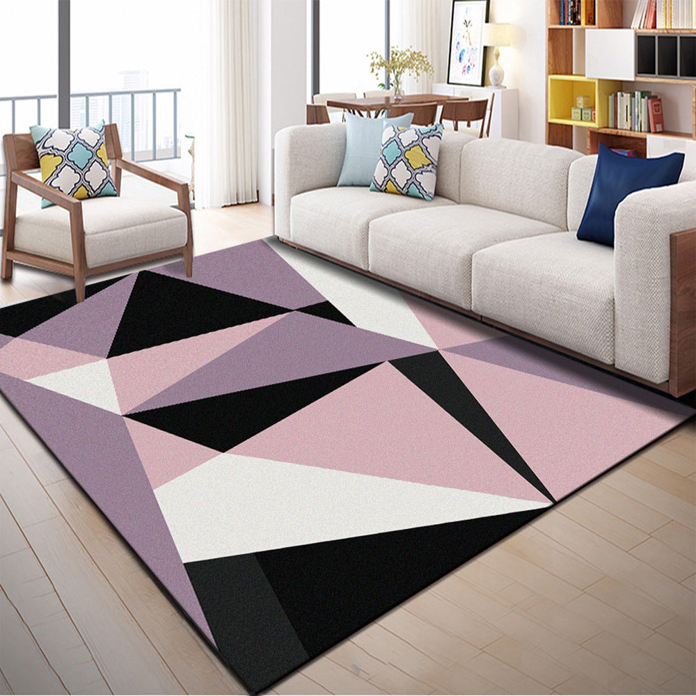 Multi Color Geometric Graphic Rug Polypropylene Novelty Rug Machine Washable Anti-Slip Stain Resistant Rug for Great Room Clearhalo 'Area Rug' 'Rug' 2183529