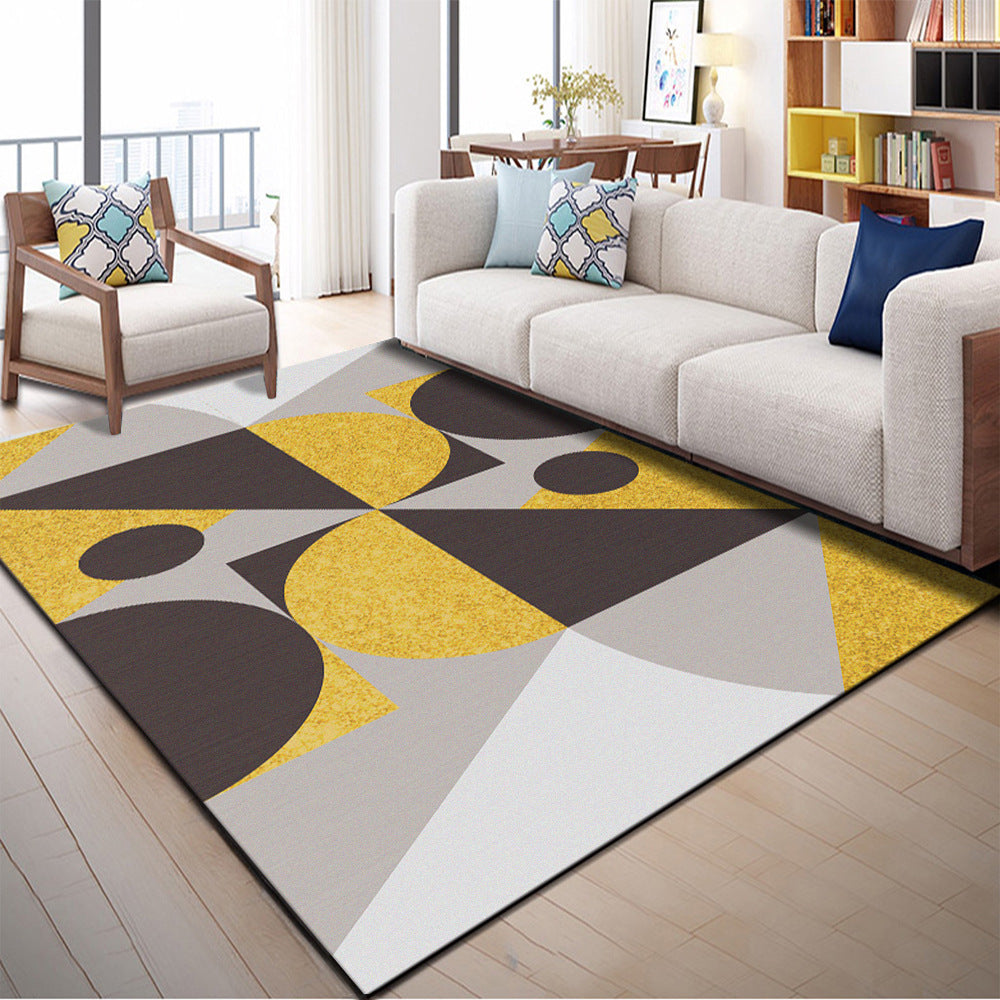 Multi Color Geometric Graphic Rug Polypropylene Novelty Rug Machine Washable Anti-Slip Stain Resistant Rug for Great Room Clearhalo 'Area Rug' 'Rug' 2183545