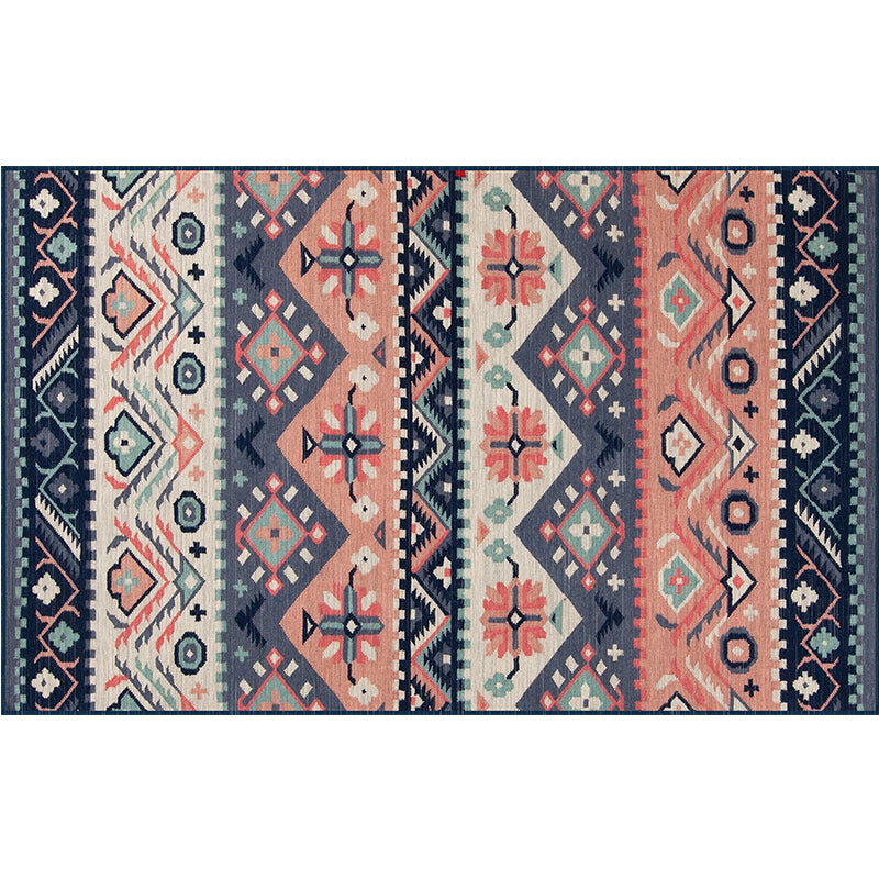 Distressed Moroccan Area Rug Multicolor Patterned Rug Anti-Slip Machine Washable Stain Resistant Rug for Home Pink Clearhalo 'Area Rug' 'Rugs' 'Shabby Chic' Rug' 2184352