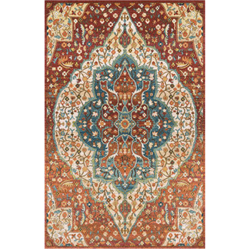 Distressed Moroccan Area Rug Multicolor Patterned Rug Anti-Slip Machine Washable Stain Resistant Rug for Home Brown Clearhalo 'Area Rug' 'Rugs' 'Shabby Chic' Rug' 2184356