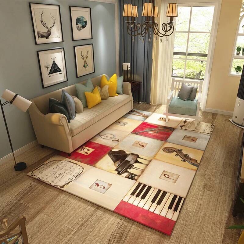 Multi Colored Living Room Rug Moroccan Patchwork Print Rug Synthetics Non-Slip Backing Pet Friendly Stain Resistant Rug Clearhalo 'Area Rug' 'Moroccan' 'Rugs' Rug' 2185210