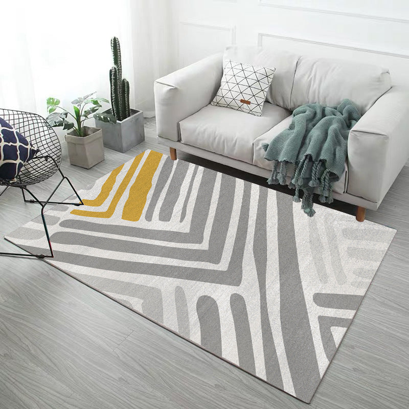 Minimalistic Modern Indoor Rug Multicolor Geometric Rug Non-Slip Stain Resistant Machine Washable Rug for Home Decoration Clearhalo 'Area Rug' 'Modern' 'Rugs' Rug' 2185844