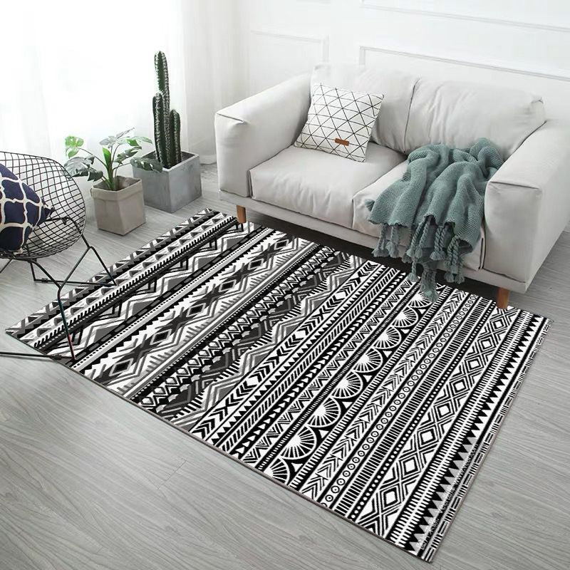 Minimalistic Modern Indoor Rug Multicolor Geometric Rug Non-Slip Stain Resistant Machine Washable Rug for Home Decoration Clearhalo 'Area Rug' 'Modern' 'Rugs' Rug' 2185845