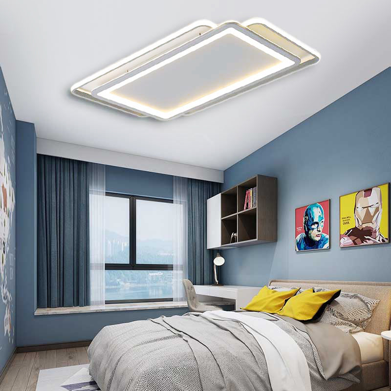 Ultra Slim Acrylic Bedroom Ceiling Flush Mount 16