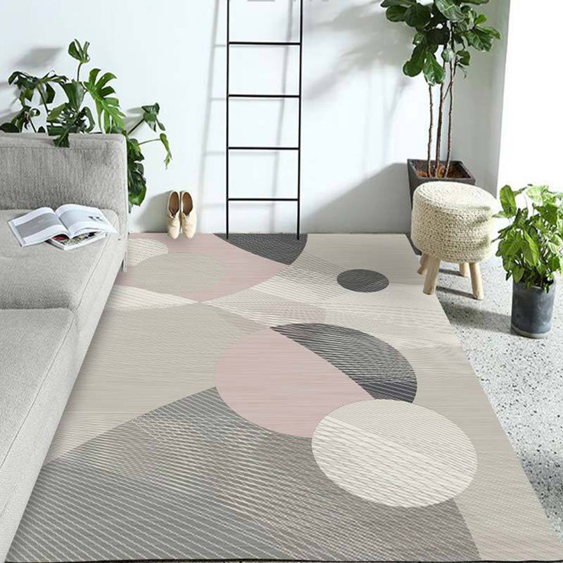 On-Trend Multicolor Minimalist Rug Synthetics Colorblock Geometric Rug Stain Resistant Washable Anti-Slip Rug for Decoration Clearhalo 'Area Rug' 'Modern' 'Rugs' Rug' 2186255