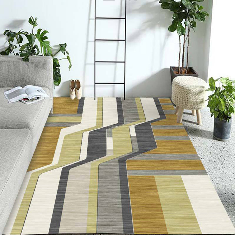 On-Trend Multicolor Minimalist Rug Synthetics Colorblock Geometric Rug Stain Resistant Washable Anti-Slip Rug for Decoration Clearhalo 'Area Rug' 'Modern' 'Rugs' Rug' 2186275