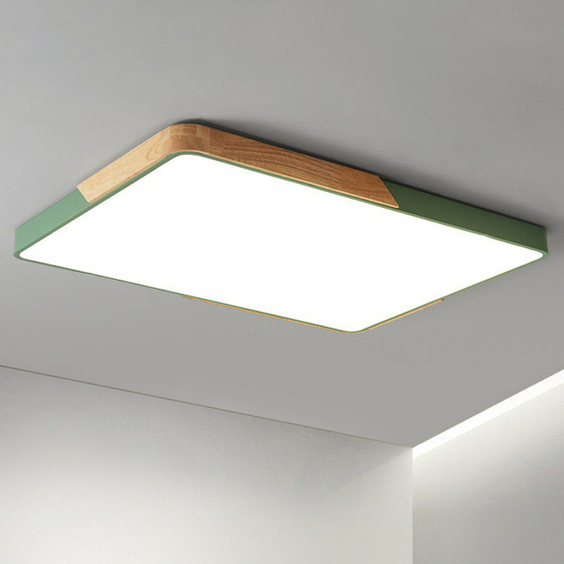 Rectangular Living Room LED Flush Mount Acrylic Minimalist Flushmount Ceiling Light Clearhalo 'Ceiling Lights' 'Close To Ceiling Lights' 'Close to ceiling' 'Flush mount' Lighting' 2186824