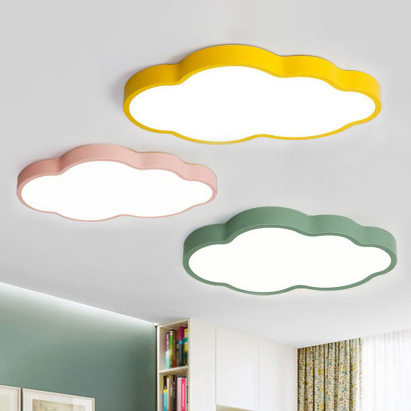 Cloud LED Flush Mount Minimalist Metallic Kindergarten Flushmount Ceiling Lighting Clearhalo 'Ceiling Lights' 'Close To Ceiling Lights' 'Close to ceiling' 'Flush mount' Lighting' 2186933