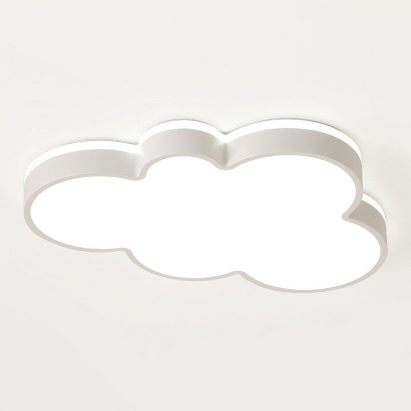 Acrylic Cloud Flush Ceiling Light Simplicity LED Flush Mount Lighting Fixture for Kids Bedroom Clearhalo 'Ceiling Lights' 'Close To Ceiling Lights' 'Close to ceiling' 'Flush mount' Lighting' 2186939