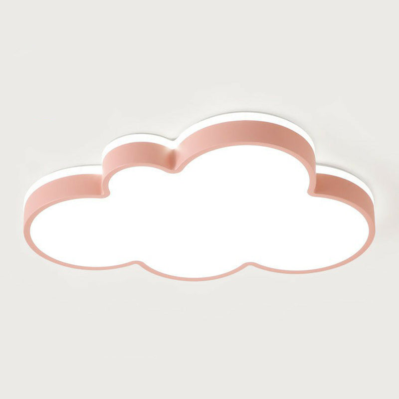 Acrylic Cloud Flush Ceiling Light Simplicity LED Flush Mount Lighting Fixture for Kids Bedroom Clearhalo 'Ceiling Lights' 'Close To Ceiling Lights' 'Close to ceiling' 'Flush mount' Lighting' 2186941