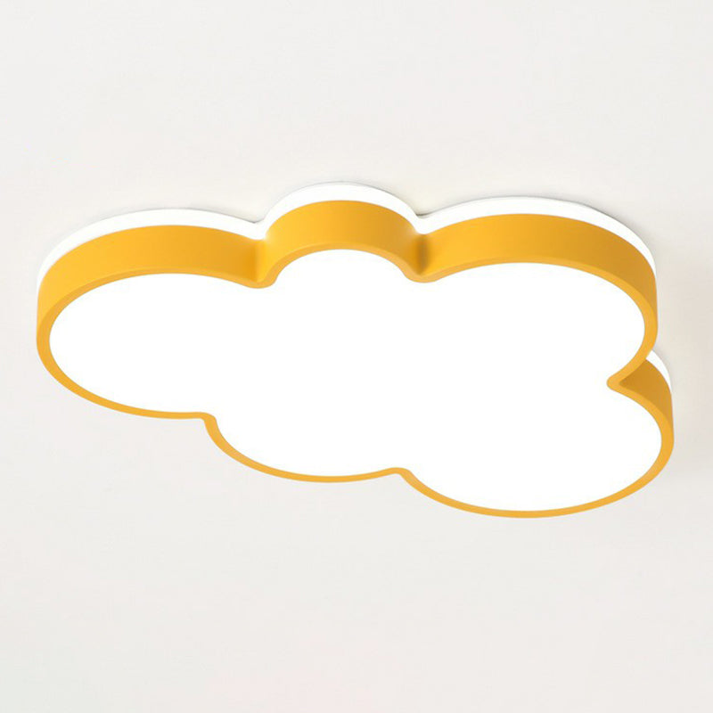 Acrylic Cloud Flush Ceiling Light Simplicity LED Flush Mount Lighting Fixture for Kids Bedroom Clearhalo 'Ceiling Lights' 'Close To Ceiling Lights' 'Close to ceiling' 'Flush mount' Lighting' 2186943