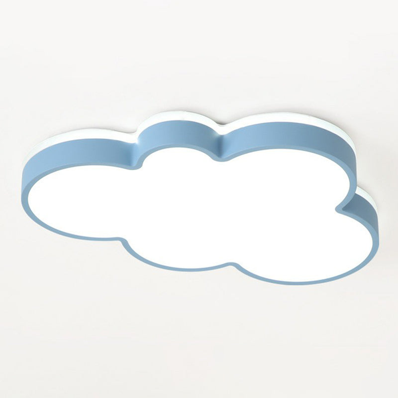 Acrylic Cloud Flush Ceiling Light Simplicity LED Flush Mount Lighting Fixture for Kids Bedroom Clearhalo 'Ceiling Lights' 'Close To Ceiling Lights' 'Close to ceiling' 'Flush mount' Lighting' 2186945