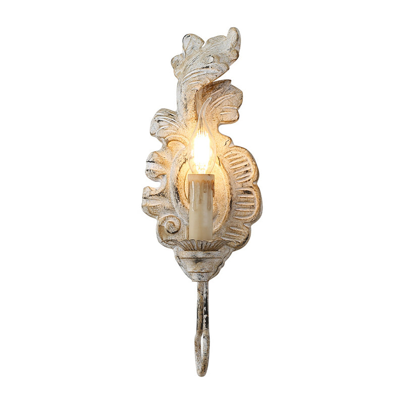 Vintage Candelabra Wall Light Fixture Metallic Wall Mounted Lighting for Corridor Clearhalo 'Wall Lamps & Sconces' 'Wall Lights' Lighting' 2197927
