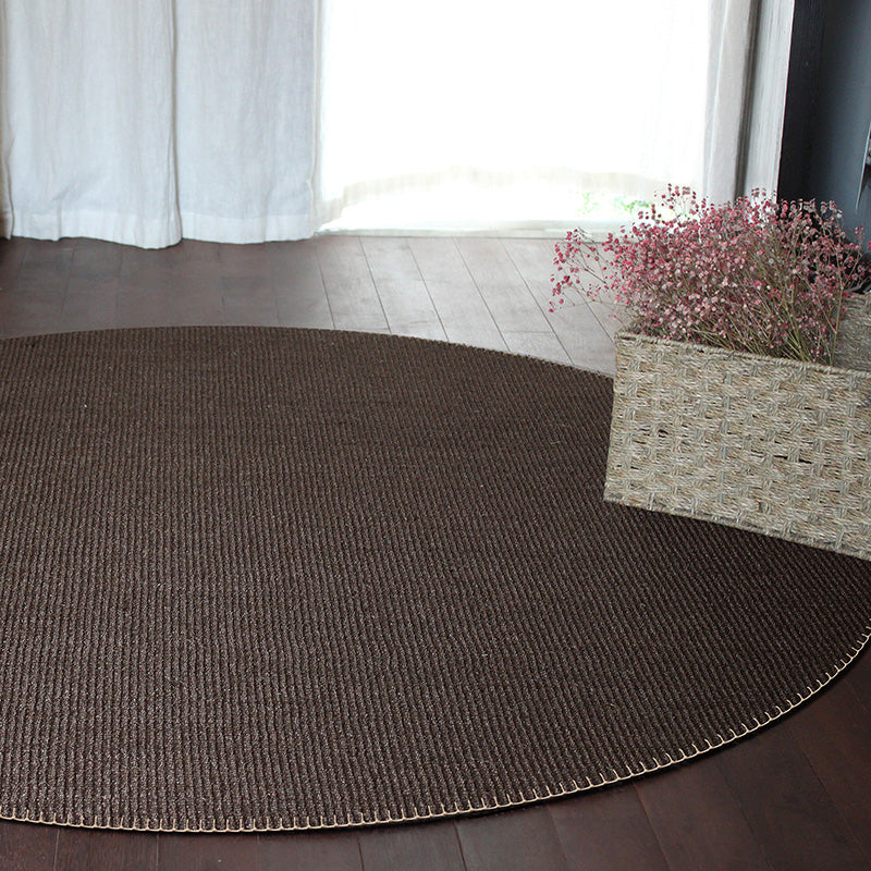 Multi Colored Plain Rug Jute Cottage Rug Machine Washable Area Carpet for Bedroom Clearhalo 'Area Rug' 'Rug' 2198845