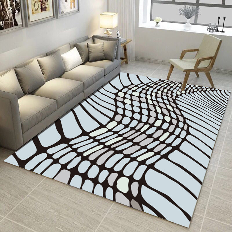 Multi Color Simple Style Rug Polypropylene Geometric Print Rug Washable Non-Slip Backing Pet Friendly Rug for Living Room Clearhalo 'Area Rug' 'Modern' 'Rugs' Rug' 2198963