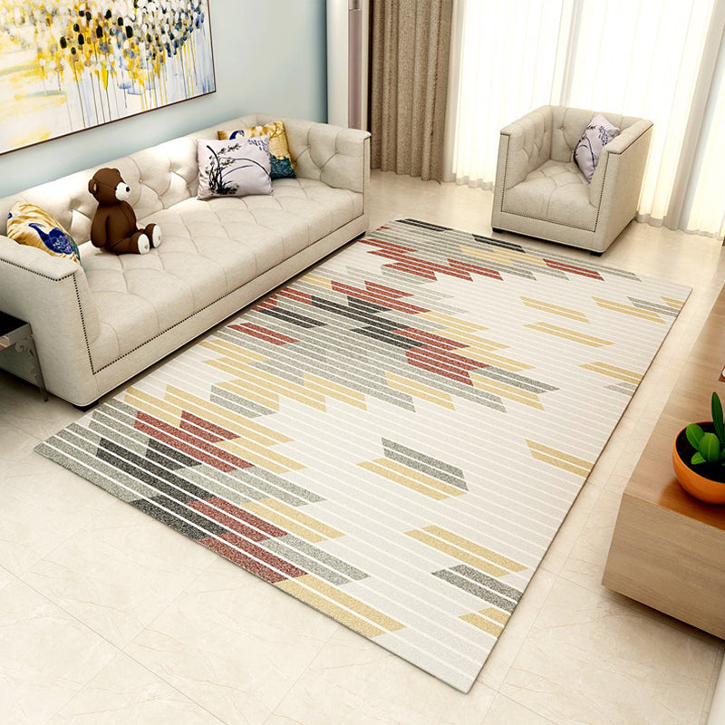 Environmental Modern Area Rug Multi Colored Geometrical Rug Pet Friendly Non-Slip Machine Washable Rug for Home Clearhalo 'Area Rug' 'Modern' 'Rugs' Rug' 2199364