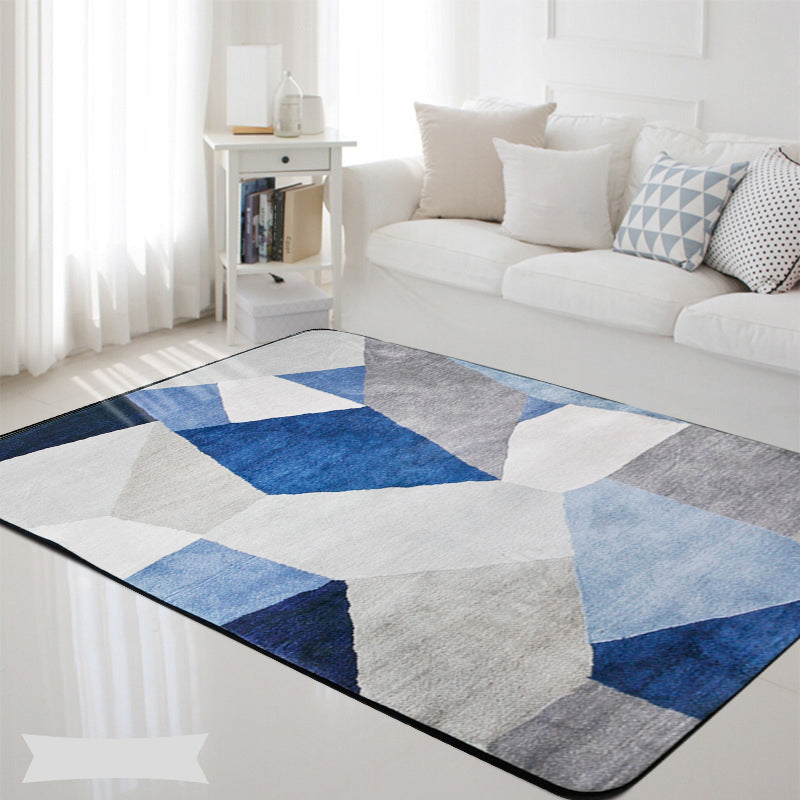 Fancy Multicolor Geometric Rug Synthetics Scandinavian Rug Non-Slip Backing Pet Friendly Stain Resistant Area Rug for Home Decor Light Gray-White Clearhalo 'Area Rug' 'Modern' 'Rugs' Rug' 2199431