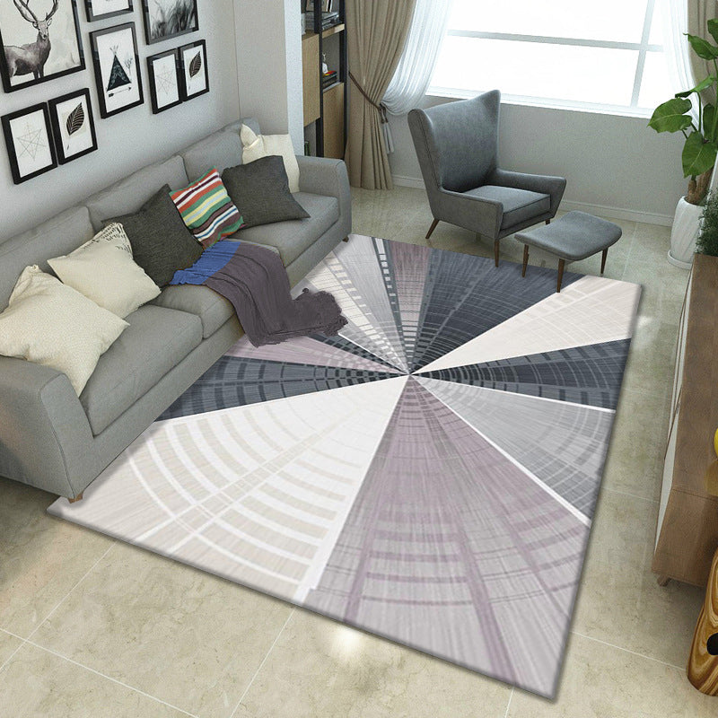 Multicolor Geometrical Color Block Rug Polyester Nordic Rug Pet Friendly Anti-Slip Washable Rug for Great Room Clearhalo 'Area Rug' 'Modern' 'Rugs' Rug' 2199598