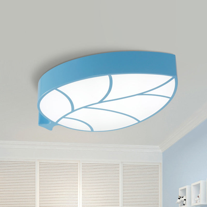 Acrylic Leaf LED Flush Mount Light Simplicity Flush Mount Ceiling Light for Nursery Clearhalo 'Ceiling Lights' 'Close To Ceiling Lights' 'Close to ceiling' 'Flush mount' Lighting' 2204267