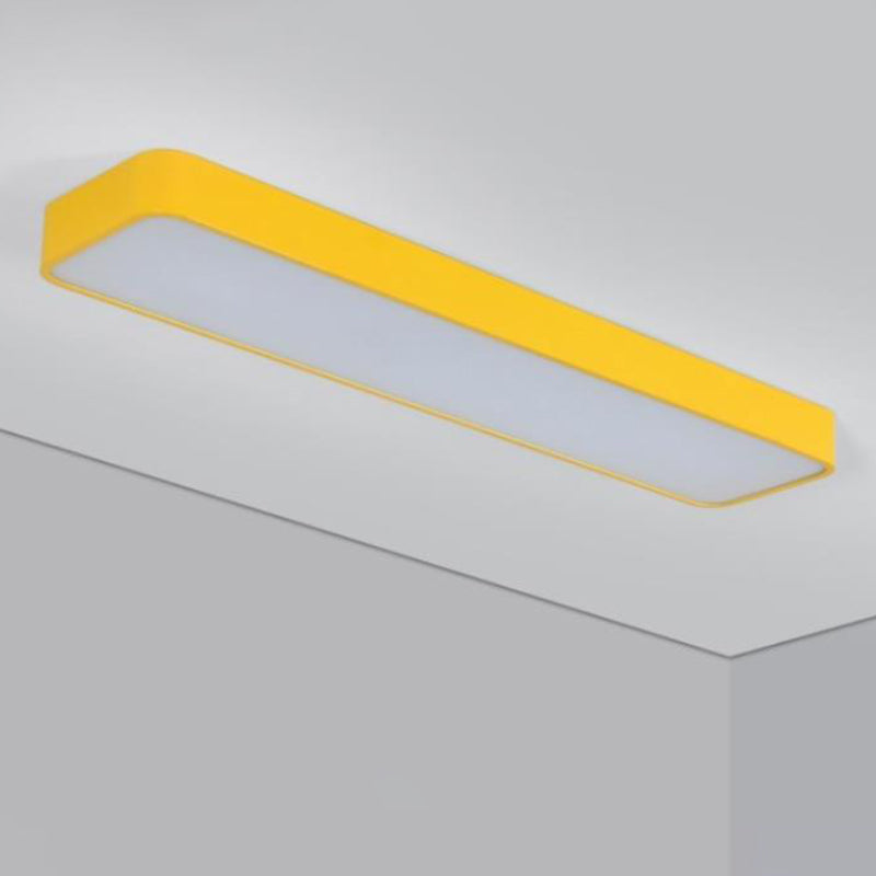 Kids Style Rectangular Flush Mount Lighting Acrylic Nursery LED Flush Mount Fixture Clearhalo 'Ceiling Lights' 'Close To Ceiling Lights' 'Close to ceiling' 'Flush mount' Lighting' 2204364