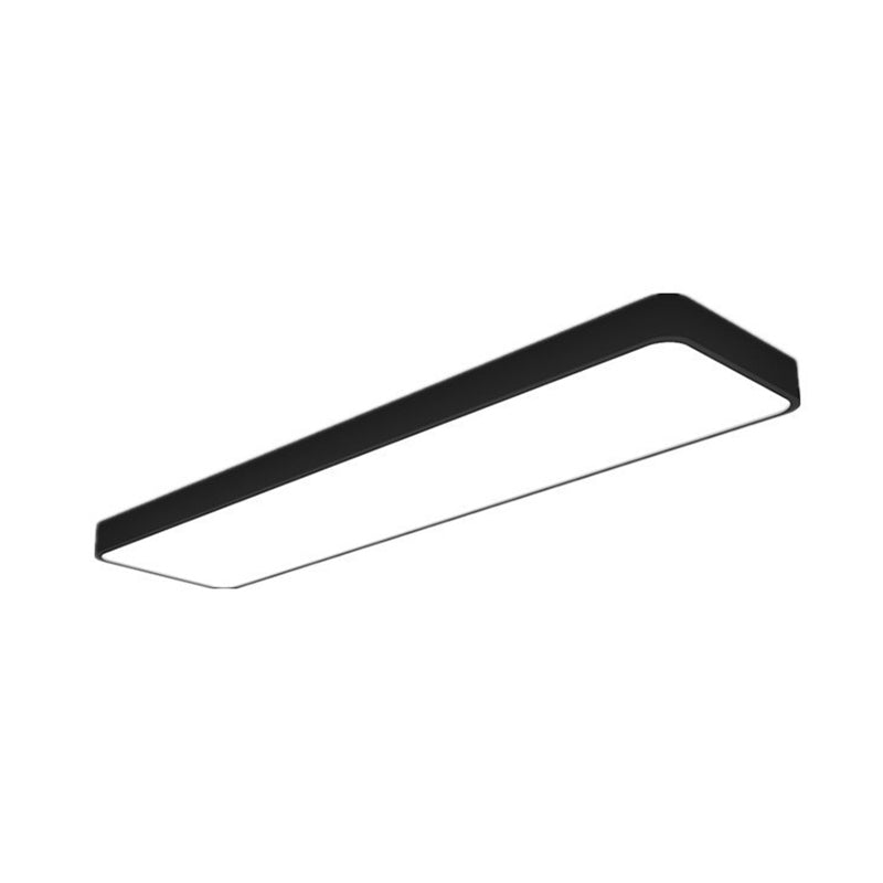 Kids Style Rectangular Flush Mount Lighting Acrylic Nursery LED Flush Mount Fixture Black Clearhalo 'Ceiling Lights' 'Close To Ceiling Lights' 'Close to ceiling' 'Flush mount' Lighting' 2204367