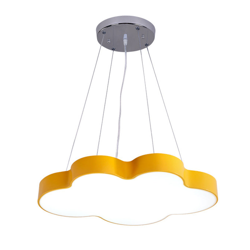 Cloud Shade Nursery Chandelier Lighting Acrylic Minimalist LED Pendant Light Fixture Clearhalo 'Ceiling Lights' 'Chandeliers' Lighting' options 2204398