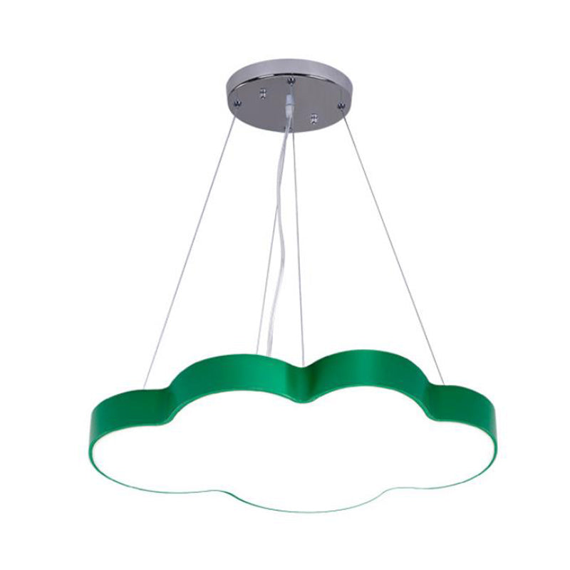 Cloud Shade Nursery Chandelier Lighting Acrylic Minimalist LED Pendant Light Fixture Clearhalo 'Ceiling Lights' 'Chandeliers' Lighting' options 2204400