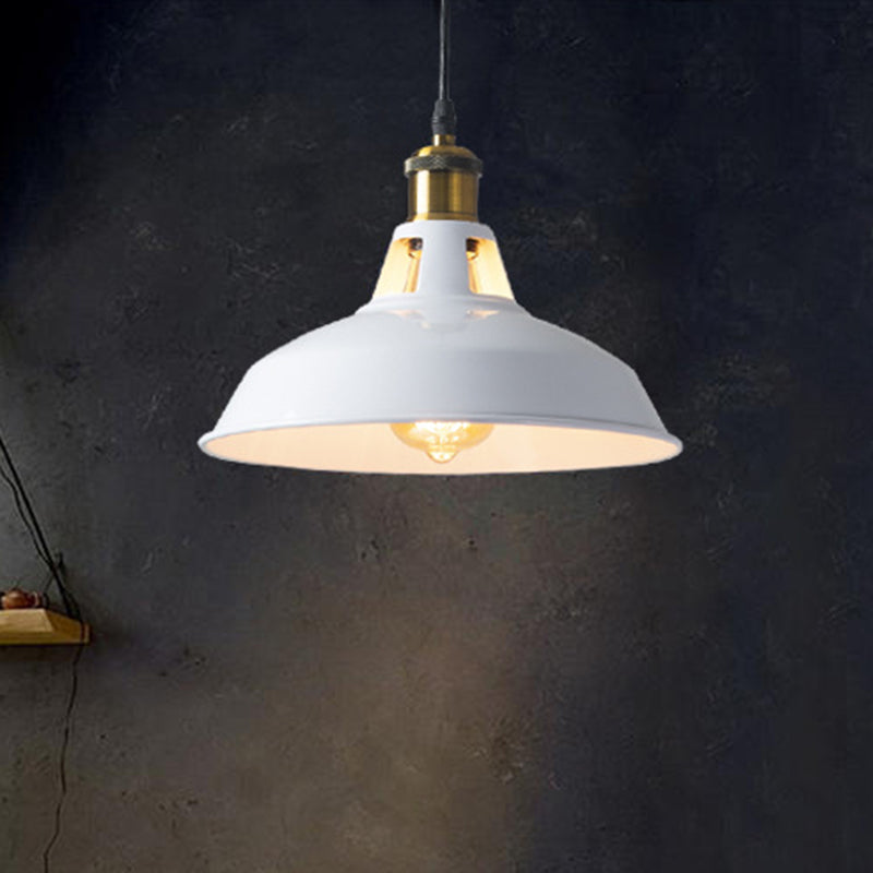 Metallic Pot Lid Suspension Lighting Retro Style 1 Head Restaurant Pendant Ceiling Light Clearhalo 'Art Deco Pendants' 'Black' 'Cast Iron' 'Ceiling Lights' 'Ceramic' 'Crystal' 'Industrial' 'Metal' 'Pendant Lights' 'Rustic Pendants' 'Tiffany' Lighting' 2204540