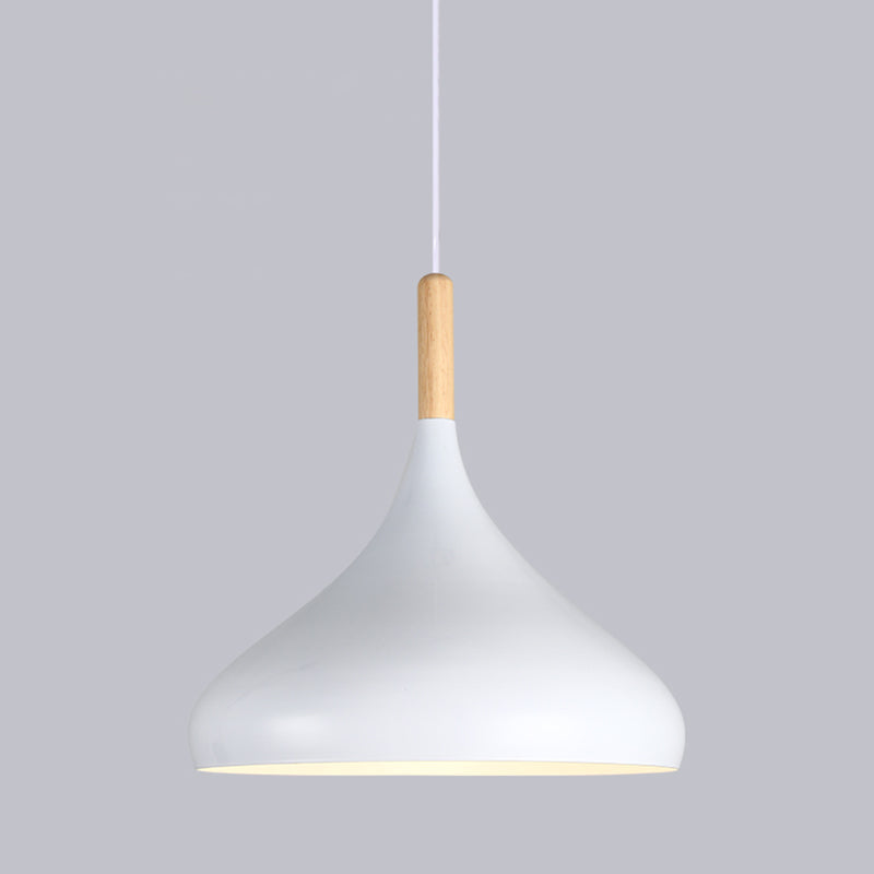 Industrial Cone Shade Ceiling Light Single Metal Hanging Pendant Light for Restaurant White D Clearhalo 'Art Deco Pendants' 'Cast Iron' 'Ceiling Lights' 'Ceramic' 'Crystal' 'Industrial Pendants' 'Industrial' 'Metal' 'Middle Century Pendants' 'Pendant Lights' 'Pendants' 'Tiffany' Lighting' 2204616