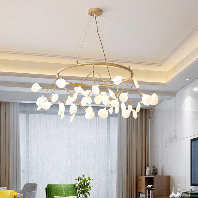 Sputnik Firefly Chandelier Lighting Minimalist Acrylic Living Room LED Pendant Light Clearhalo 'Ceiling Lights' 'Chandeliers' 'Clear' 'Industrial' 'Modern Chandeliers' 'Modern' 'Tiffany' 'Traditional Chandeliers' Lighting' 2205223