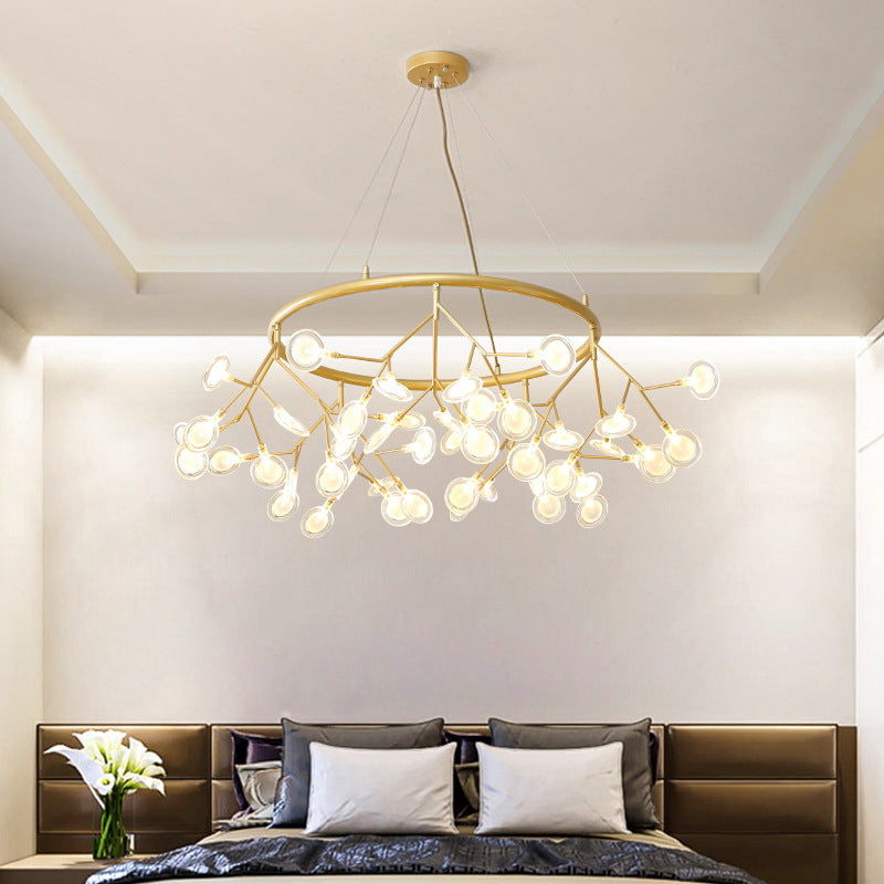 Sputnik Firefly Chandelier Lighting Minimalist Acrylic Living Room LED Pendant Light Clearhalo 'Ceiling Lights' 'Chandeliers' 'Clear' 'Industrial' 'Modern Chandeliers' 'Modern' 'Tiffany' 'Traditional Chandeliers' Lighting' 2205226